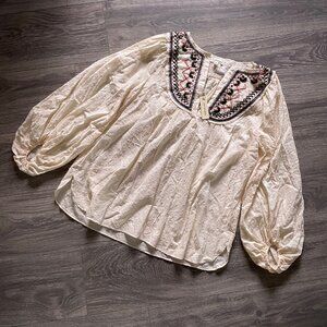 NWT Max Studio Romantic Boho Poet Blouse